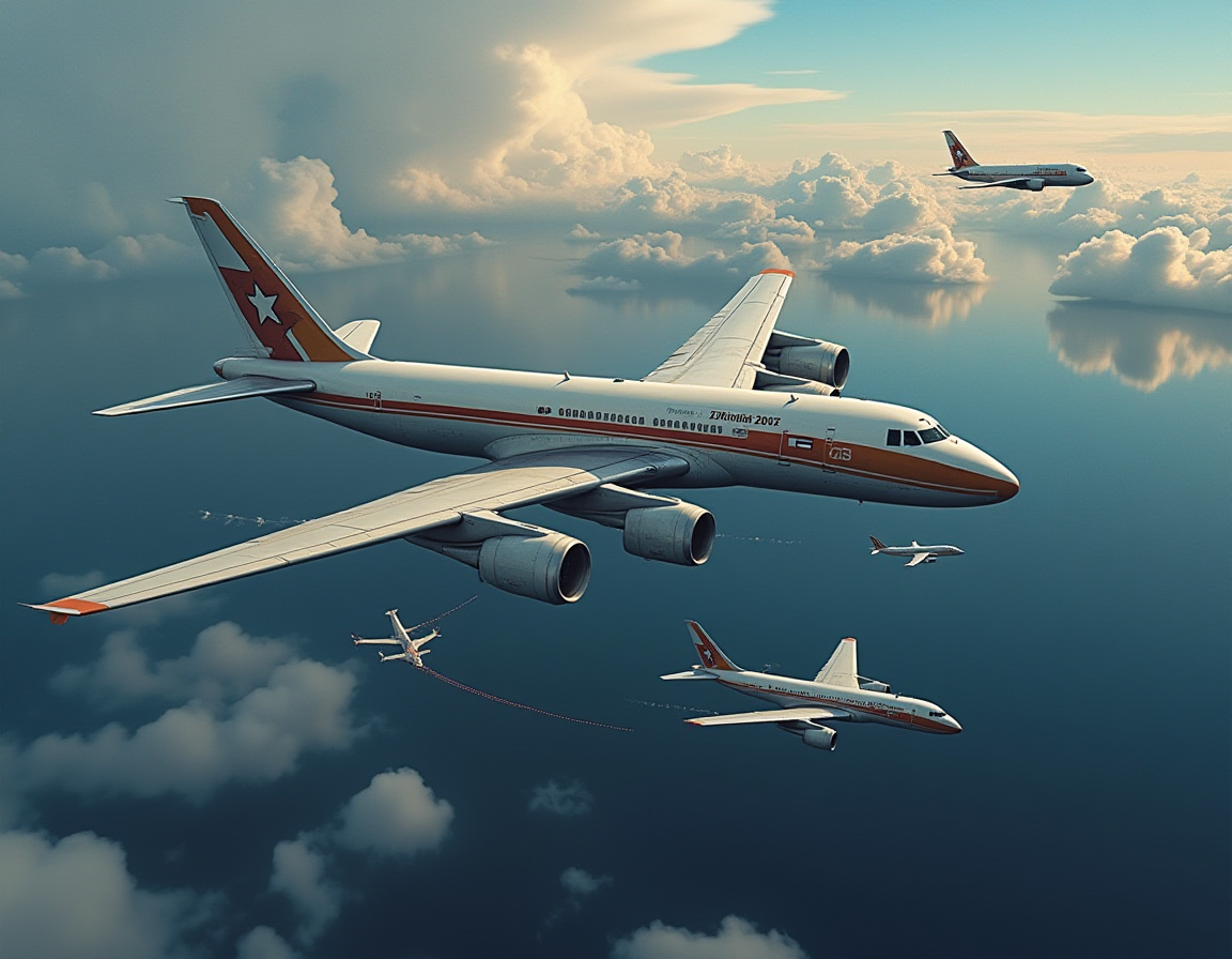 Air corridor diagram of the Berlin Airlift